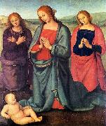 Pietro Perugino Madonna with Saints Adoring the Child Sweden oil painting artist